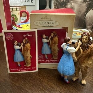 Dorothy and the Cowardly Lion Ornament